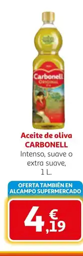 Alcampo CARBONELL Aceite de oliva oferta