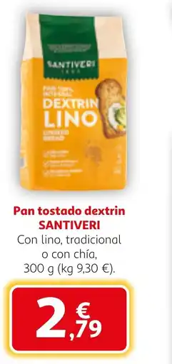 Alcampo SANTIVERI Pan tostado dextrin oferta