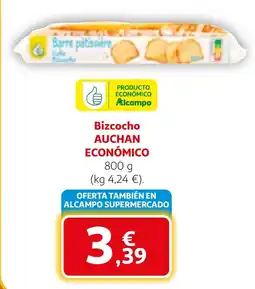 Alcampo AUCHAN ECONÓMICO Bizcocho oferta