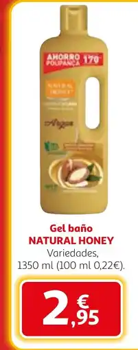 Alcampo NATURAL HONEY Gel baño oferta