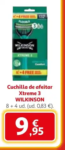 Alcampo WILKINSON Cuchilla de afeitar Xtreme 3 oferta