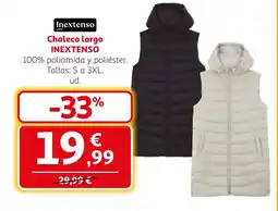 Alcampo INEXTENSO Chaleco largo oferta