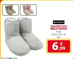 Alcampo INEXTENSO Zapatilla bota oferta