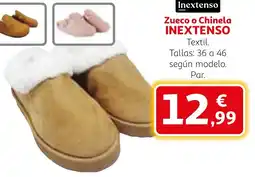 Alcampo INEXTENSO Zueco o Chinela oferta