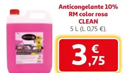Alcampo CLEAN Anticongelante 10% RM color rosa oferta