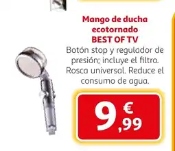 Alcampo BEST OF TV Mango de ducha ecotornado oferta