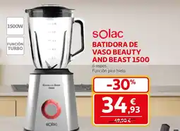 Alcampo SOLAC Batidora de vaso beauty and beast 1500 oferta