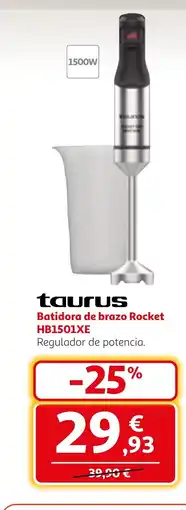 Alcampo TAURUS Batidora de brazo Rocket HB1501XE oferta