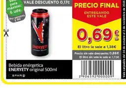SPAR ENERYETY Bebida enérgetica original oferta