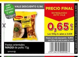 SPAR MAGGI Pastas orientales de pollo oferta