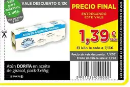 SPAR DORITA Atún en aceite de girasol oferta