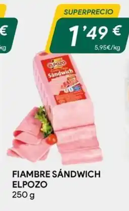 Masymas ELPOZO Fiambre sandwich oferta
