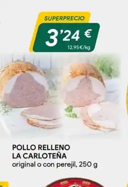 Masymas Pollo relleno la carloteña oferta