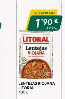 Masymas LITORAL Lentejas riojana oferta