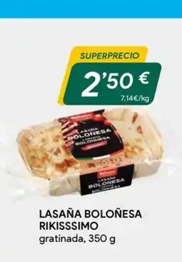 Masymas RIKISSSIMO Lasaña boloñesa oferta