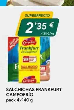 Masymas CAMPOFRÍO Salchichas frankfurt oferta