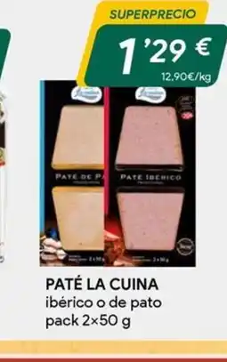 Masymas LA CUINA Paté oferta