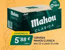 Masymas MAHOU CLÁSICA Cerveza oferta