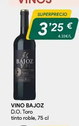 Masymas BAJOZ Vino D.O. Toro tinto roble oferta