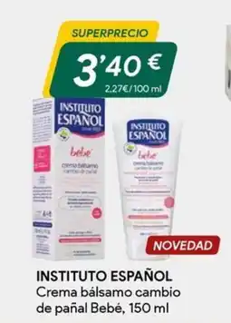 Masymas INSTITUTO ESPAÑOL Crema bálsamo cambio de pañal Bebé oferta