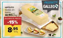 Autoservicios Familia HIPÓLITO Queso en barra oferta