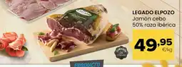 Autoservicios Familia LEGADO ELPOZO Jamón cebo 50% raza ibérica oferta
