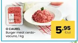 Autoservicios Familia O CAUREL Burger meat cerdo- vacuno oferta