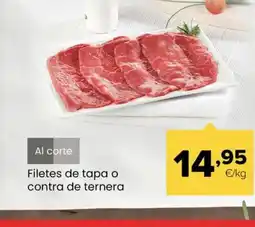 Autoservicios Familia Filetes de tapa o contra de ternera oferta