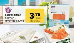 Autoservicios Familia EROSKI BASIC Salmón ahumado oferta