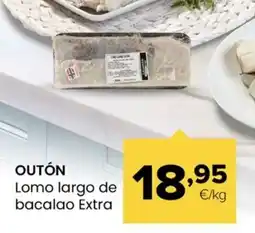 Autoservicios Familia OUTÓN Lomo largo de bacalao Extra oferta