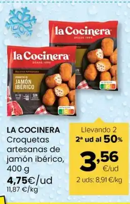 Autoservicios Familia LA COCINERA Croquetas artesanas de jamón ibérico oferta