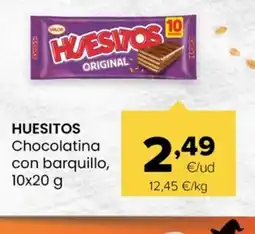 Autoservicios Familia HUESITOS Chocolatina con barquillo oferta