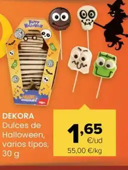 Autoservicios Familia DEKORA Dulces de Halloween, varios tipos oferta