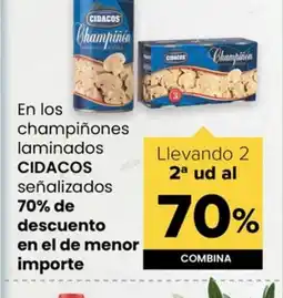 Autoservicios Familia CIDACOS En los champiñones laminados oferta