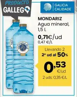 Autoservicios Familia MONDARIZ Agua mineral oferta