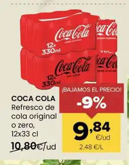 Autoservicios Familia COCA COLA Refresco de cola original o zero oferta
