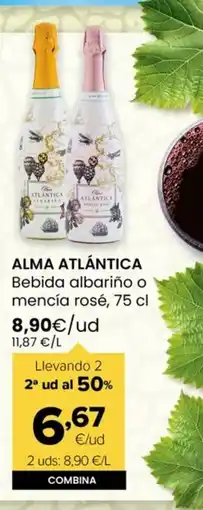Autoservicios Familia ALMA ATLÁNTICA Bebida albariño o mencía rosé oferta