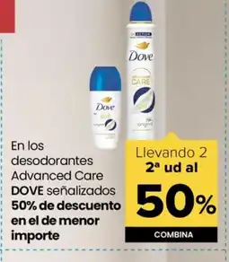 Autoservicios Familia DOVE En los desodorantes Advanced Care oferta