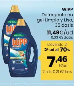 Autoservicios Familia WIPP Detergente en gel Limpio y Liso, 35 dosis oferta