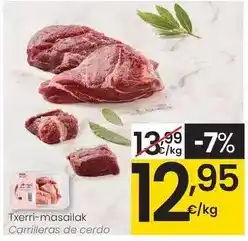 Eroski Carrilleras de cerdo oferta