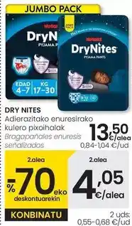 Eroski Drynites - bragapanales enuresis oferta