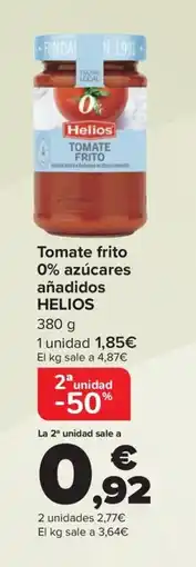 Carrefour HELIOS Tomate frito 0% azúcares añadidos oferta