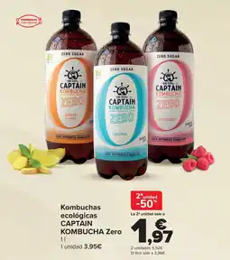 Carrefour CAPTAIN KOMBUCHA Kombuchas ecológicas Zero oferta