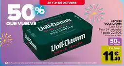 Carrefour VOLL-DAMM Cerveza oferta