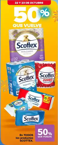 Carrefour SCOTTEX En todos los productos oferta