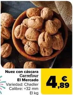 Carrefour Nuez con cáscara Carrefour El Mercado oferta