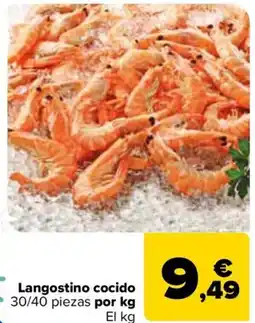 Carrefour Langostino cocido oferta