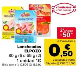 Carrefour ELPOZO Loncheados oferta