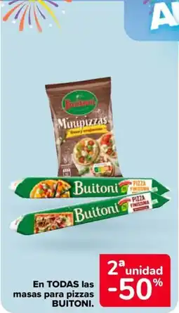 Carrefour BUITONI En todas las masas para pizzas oferta