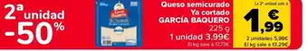 Carrefour GARCÍA BAQUERO Queso semicurado Ya cortado oferta